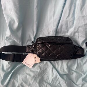 Nolita Black Quilted Belt Bag Fanny Pack Adjustable Strap NWT
 - belt is SMALL